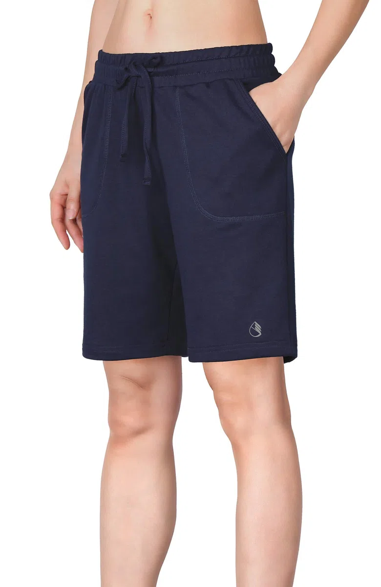 icyzone Pantaloncini Sportivi Donna Bermuda con Tasche Traspirante Shorts Sportivi Donna per Running Fitness Palestra