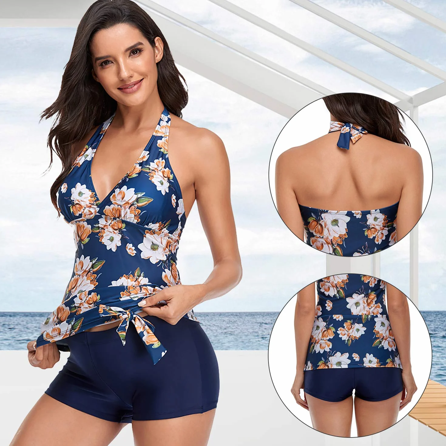 SEDEX Donna Costume Gravidanza Piscina Nuoto Mare Costume da Bagno Intero Premaman Essential Bikini maternità Monokini