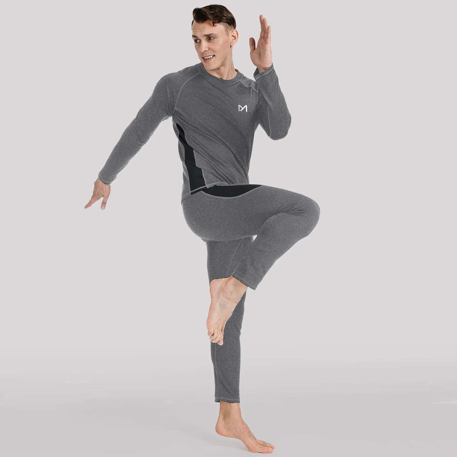 MEETYOO Thermounterwäsche Set Herren Biancheria Intima Termica Uomo