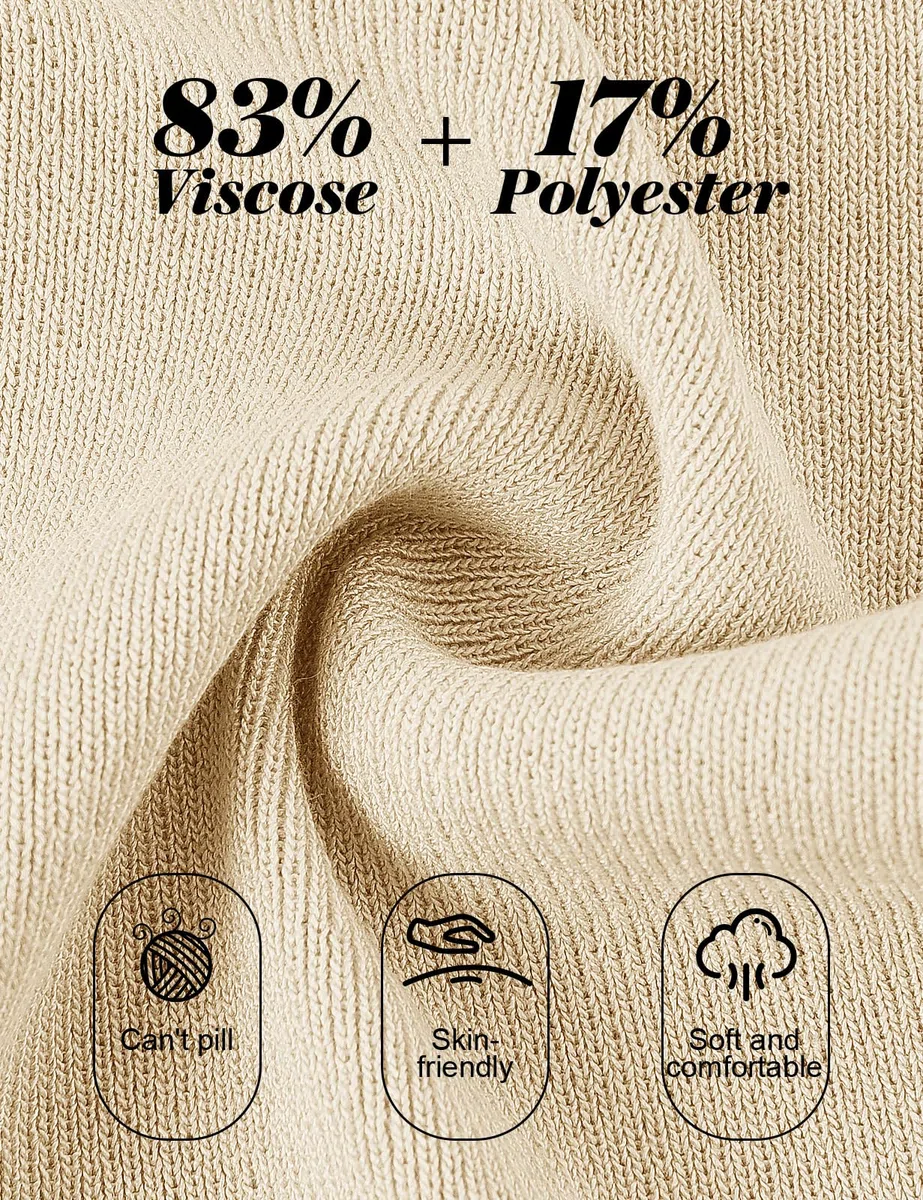 Yuson Girl Tuta Donna Elegante Completo 2 Pezzi Complete Tailleur in Maglia Maniche Lunghe Pullover Top Elastico in Vita Pantaloni a Gamba Larga Set Casa Autunnale Invernale Primavera