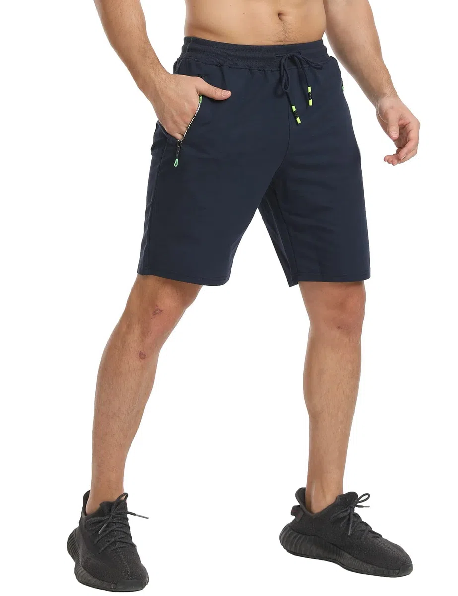 JustSun Pantaloncini Uomo Shorts Sportivi con Tasche con Zip
