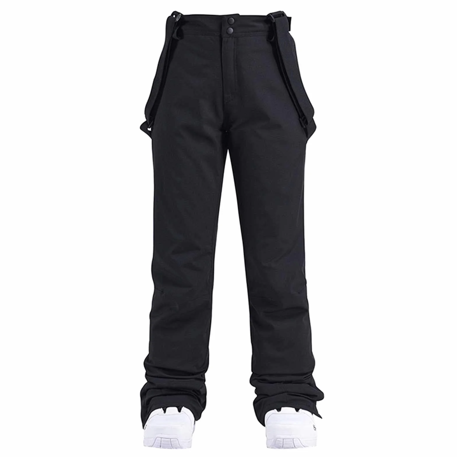 Pantaloni da sci da donna - Pantaloni da neve impermeabili isolati Salopette Tinta unita Pantaloni monopezzo Bretelle Pantaloni regolabili Cinghia posteriore Snowsuit Essential Snowboard Pantaloni da