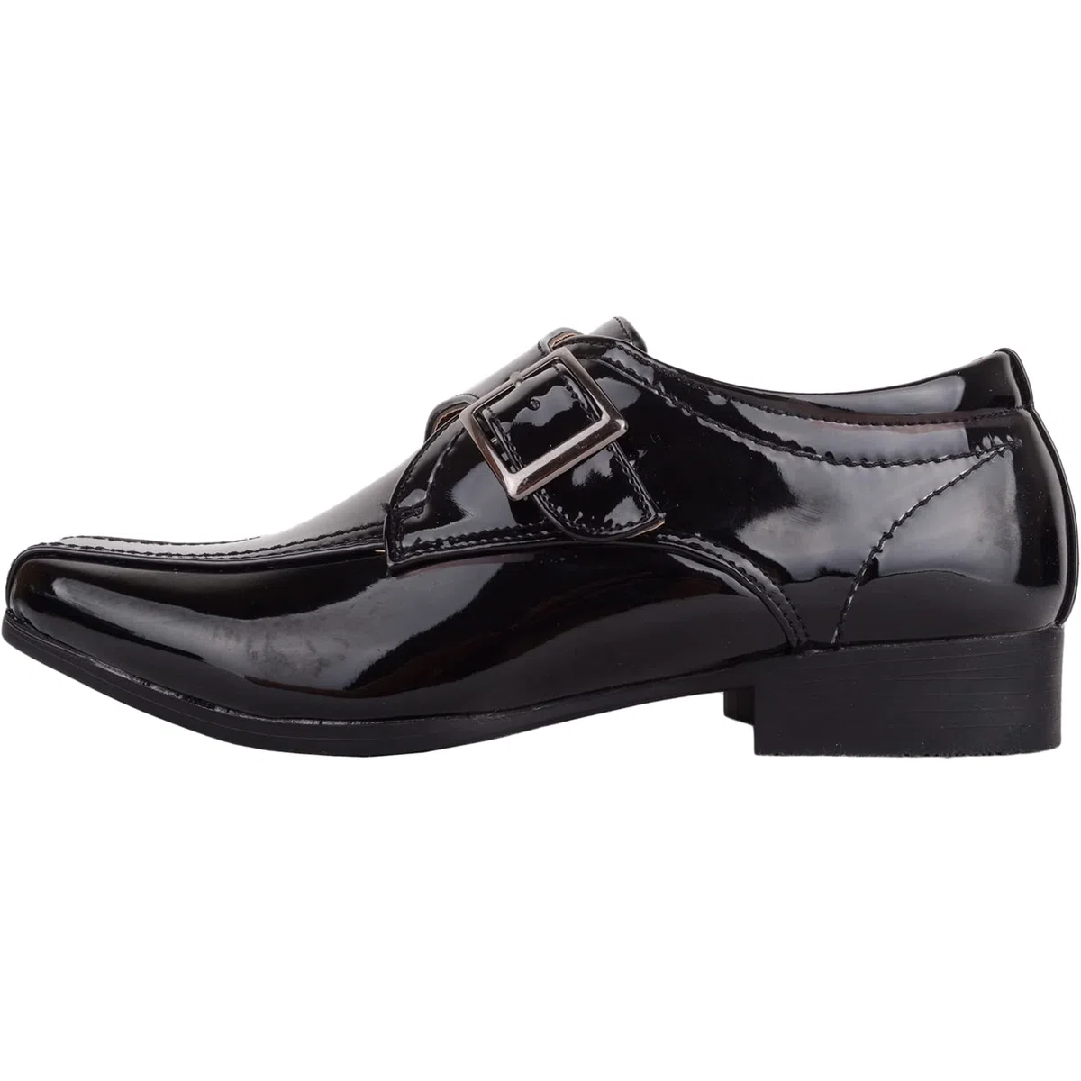 ABSOLUTE FOOTWEAR Scarpe da scuola per bambini e ragazzi, senza lacci, in finta pelle verniciata, formali, per scuola e matrimonio