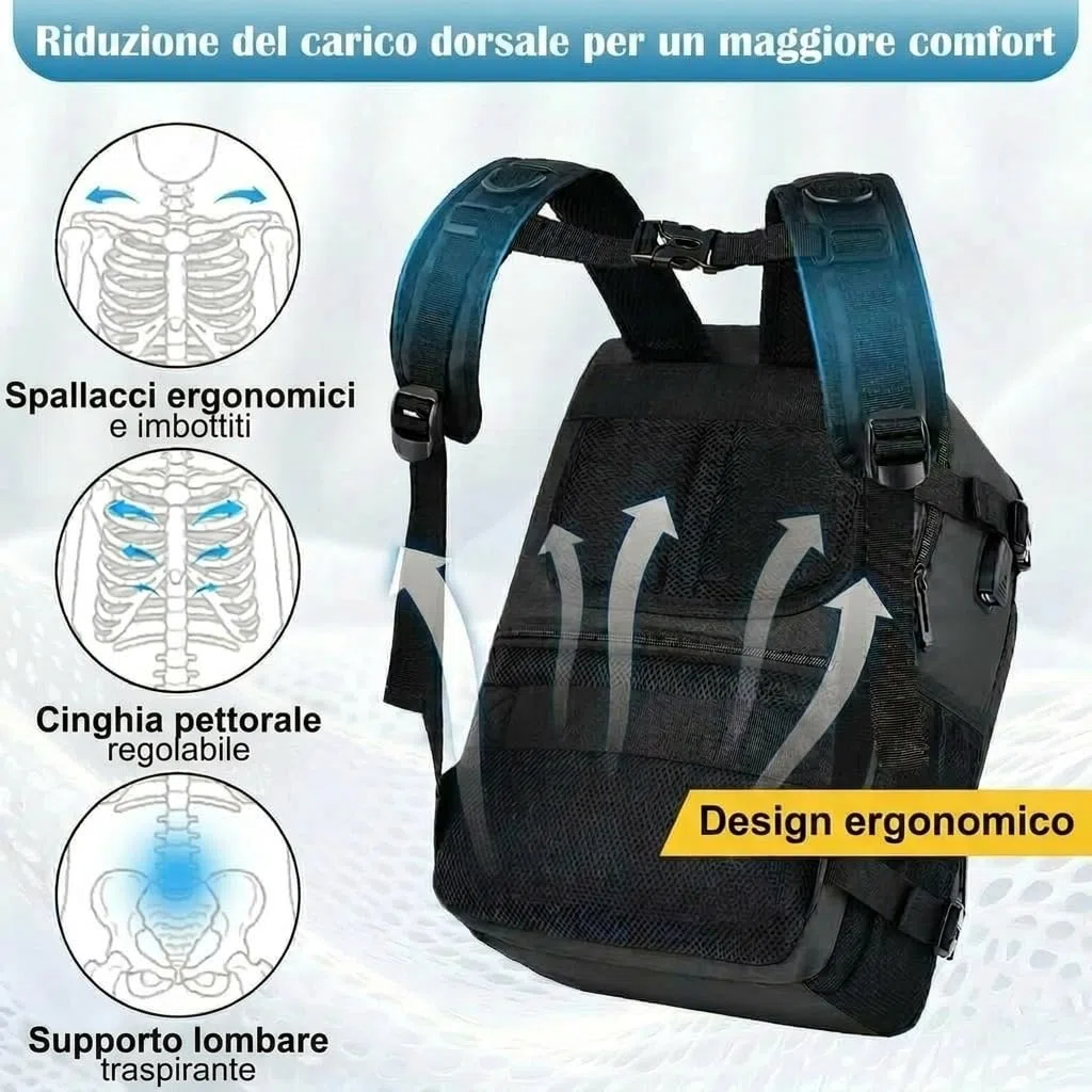 Zaino per Ryanair 40x30x20, Bagaglio a Mano 40x30x20 Ryanair Zaino da Viaggio Aereo Piccolo Borsa da Cabina per Voli Donna Uomo,per Scuola Trekking Lavoro（Schwarz）