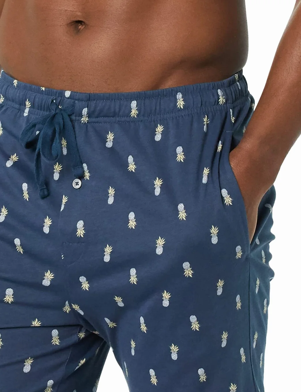 Amazon Essentials Uomo Pantaloncini del Pigiama in Maglia di Cotone da 18 cm