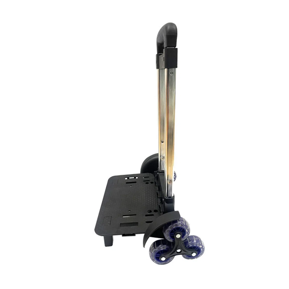 Carrello pieghevole a 6 ruote Zaino Trolley in lega di alluminio Bagagli per studenti a mano da viaggio, Blu