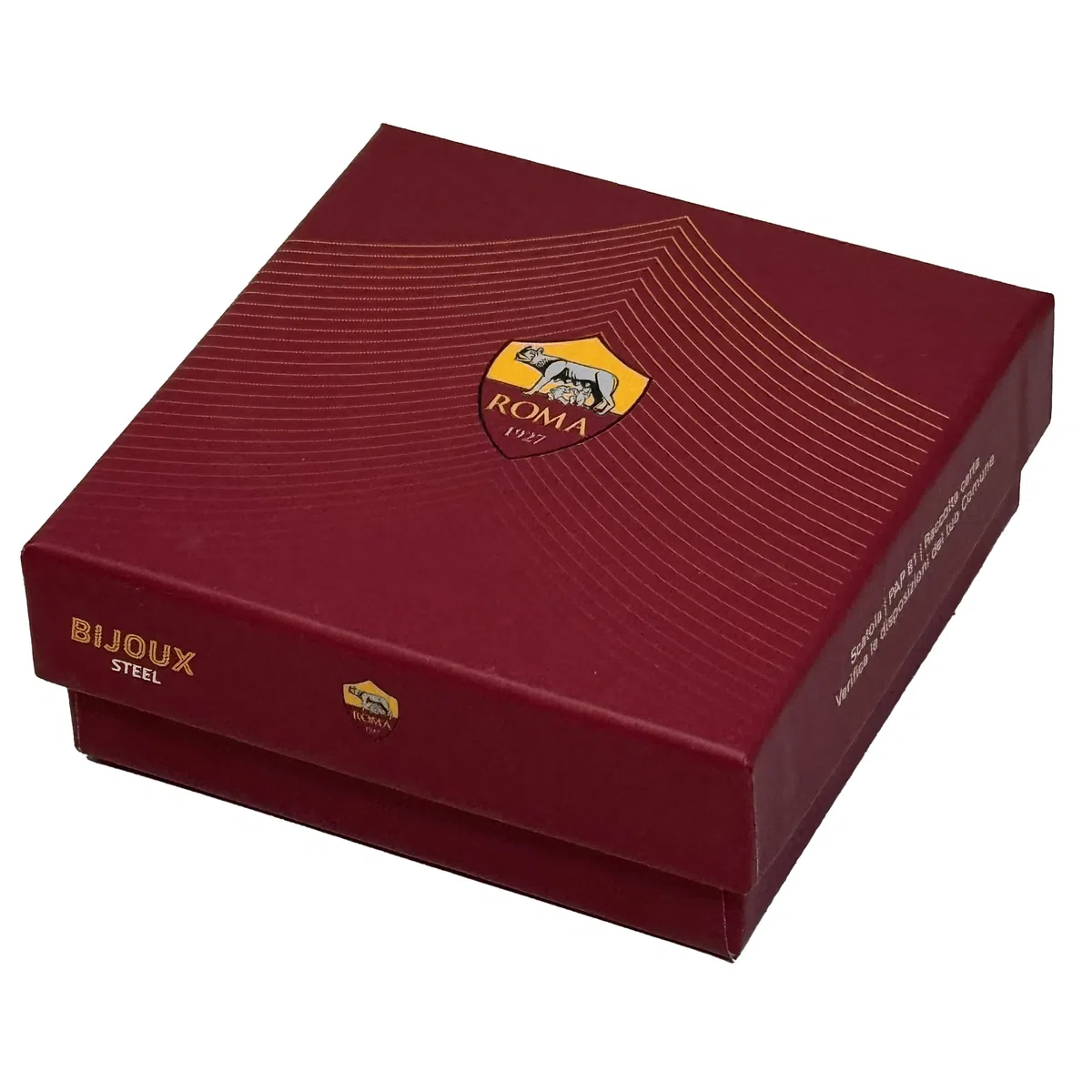 Clondo Bracciale Uomo Donna As Roma in Acciaio – Collezione Ufficiale Calcio – Accessorio Elegante e Sportivo con Logo – Idea Regalo per Tifosi – Vari Modelli Disponibili