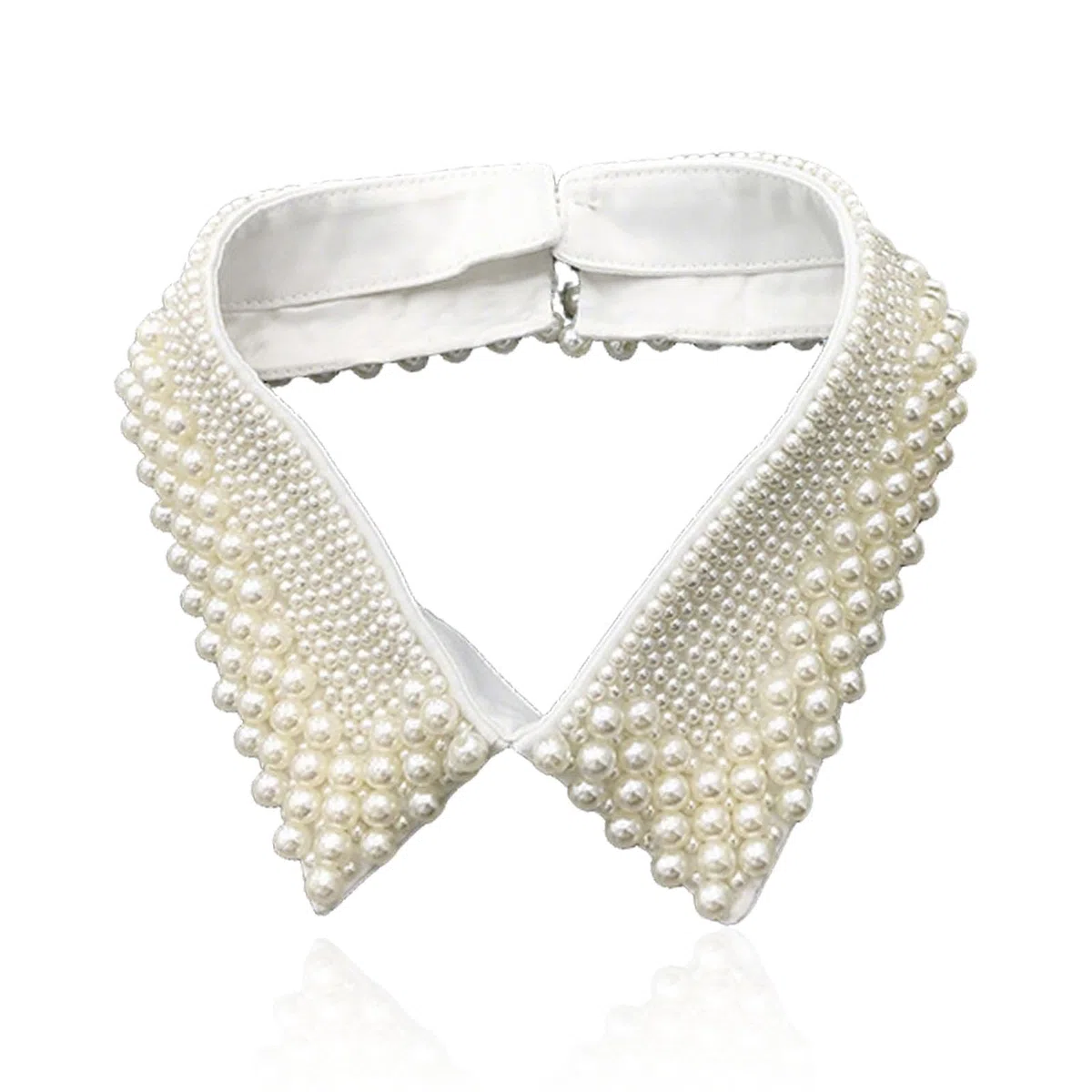 Colletto di perle da donna, rimovibile, colletto falso con perle, inserto per colletto, collo alto, colletto vintage per vestiti, maglioni, camicette, camicia