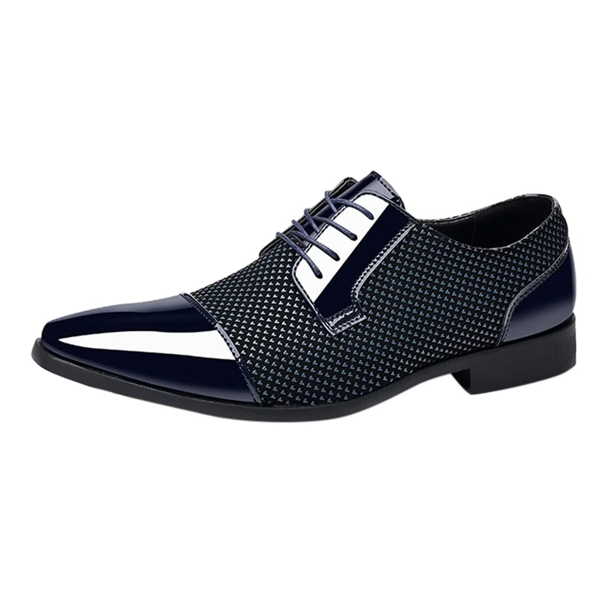 Scarpe Derby Uomo Verniciata Cuoio Derby Elegante Scarpette Uomo Sera in Pelle Vintage Scarpe Vernice Classiche Formale Lavoro Brogue Scarpe Sposo Cerimonia Comode Casual Uomo Scarpe