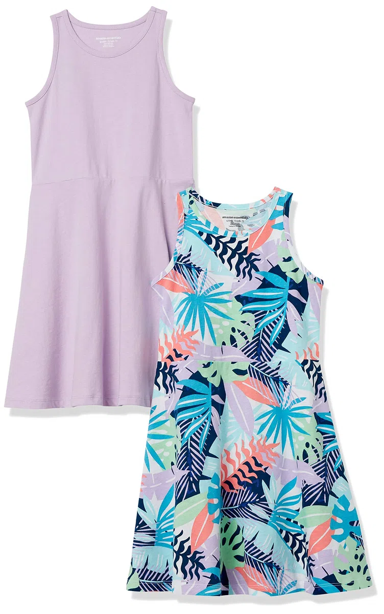 Amazon Essentials Bambine e Ragazze Abitini da Gioco Smanicati in Maglia