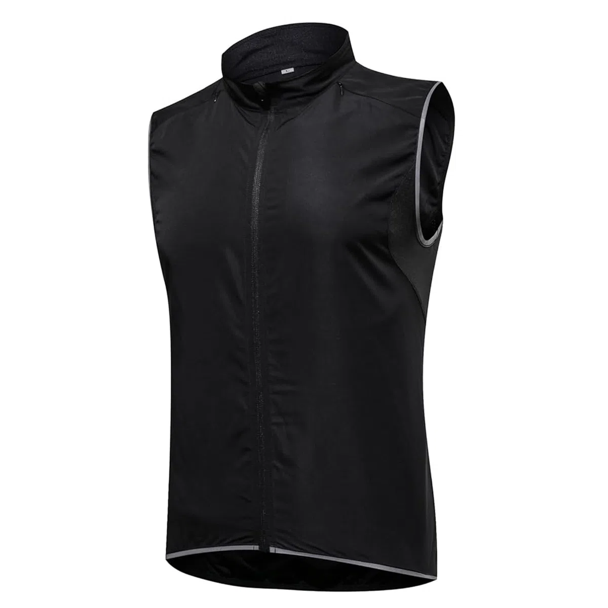 Gilet Ciclismo Sportivo Gilet Ciclismo Leggero e Traspirante Gilet da Ciclismo con Tasca Gilet Corsa Gilet Bici MTB Antivento Giacca Senza Maniche Estate,Black-5XL