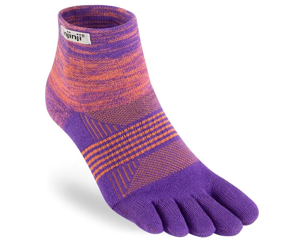 Injinji Calze Trail Midweight MiniCrew Coolmax Teensokken Chevron da donna