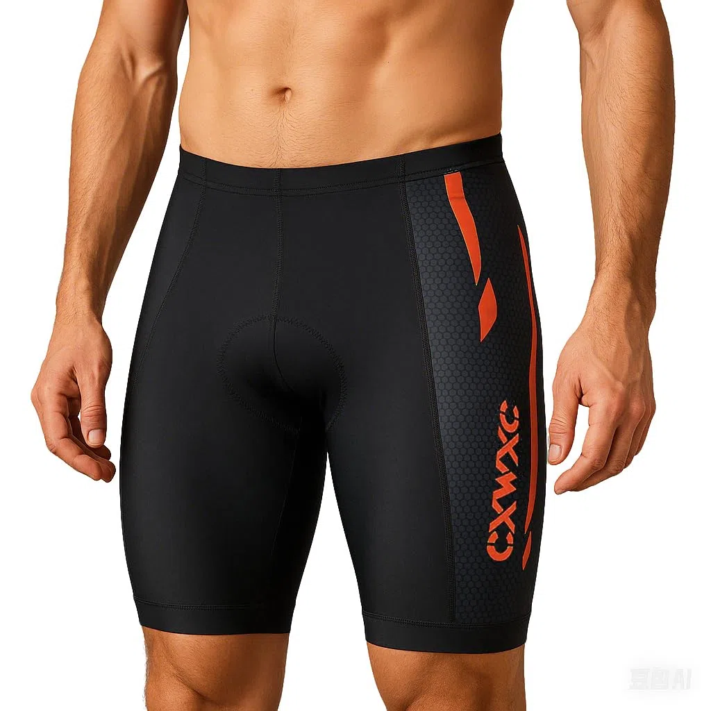 CXWXC Pantaloni da Ciclismo da Uomo con Imbottitura Spessa in Silicone, Pantaloni da Ciclismo da Uomo, Traspiranti, ad Asciugatura Rapida