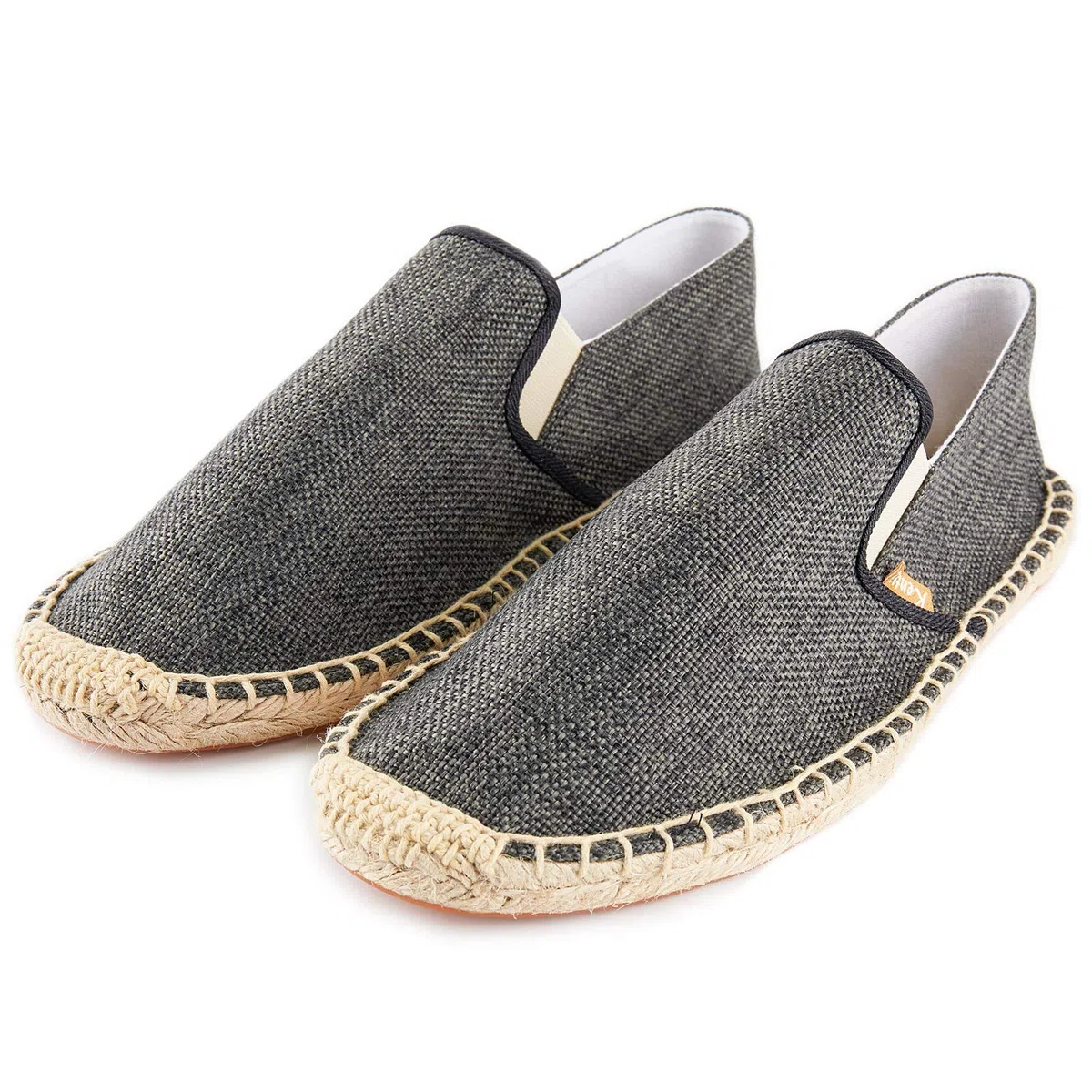Uomo Casual Canvas Slip on Espadrillas Piatte