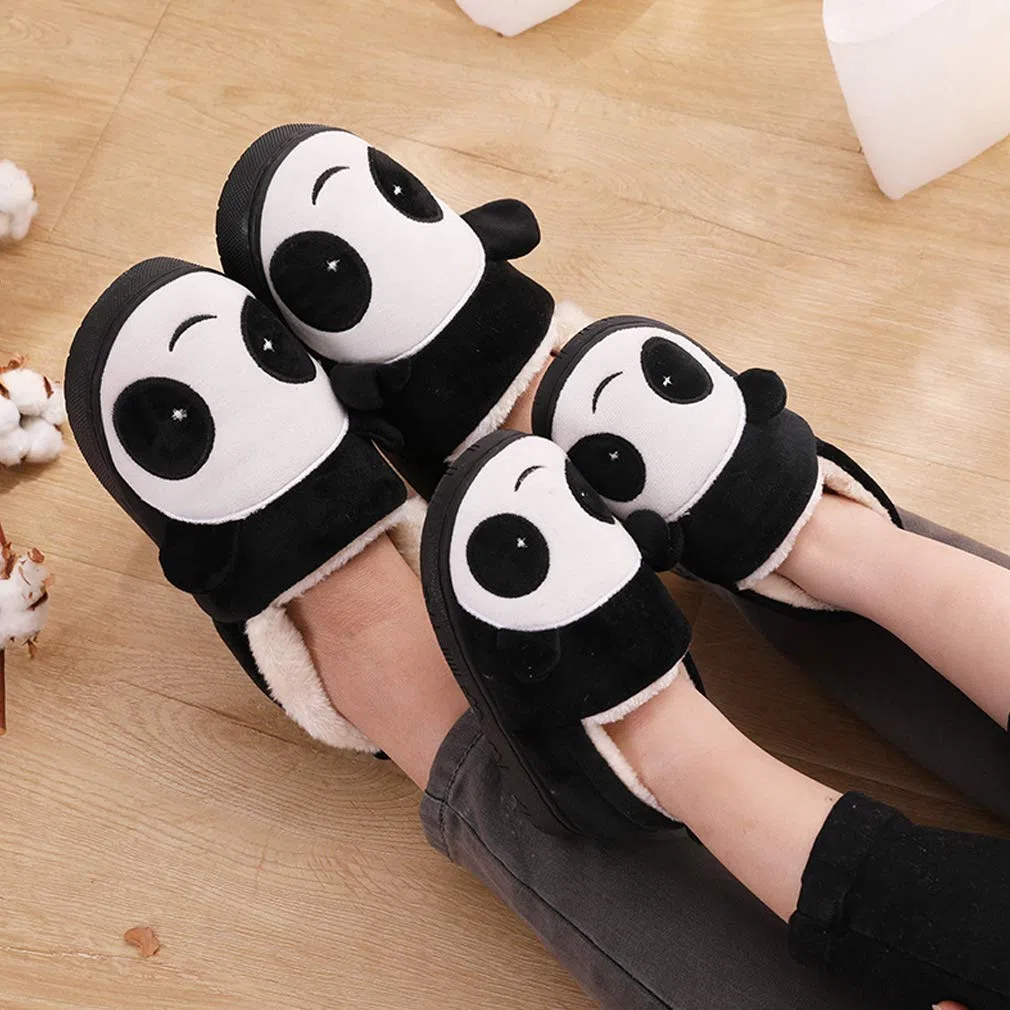 KVbabby Pantofole Bambino Invernali Pantofole Ragazze Ciabatte Bambine Warm Scarpe di Cotone Antiscivolo Interne Slipper Donne Panda Comode