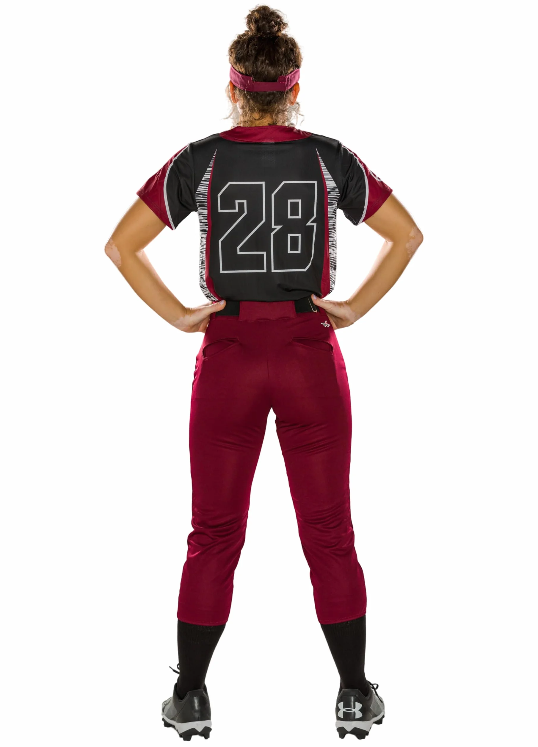 Alleson Athletic Ragazze Atletiche Ragazze Fast Pitch Softball Cintura Loop Pantaloni Ragazze Fastpitch/Softball Cintura Loop Pant