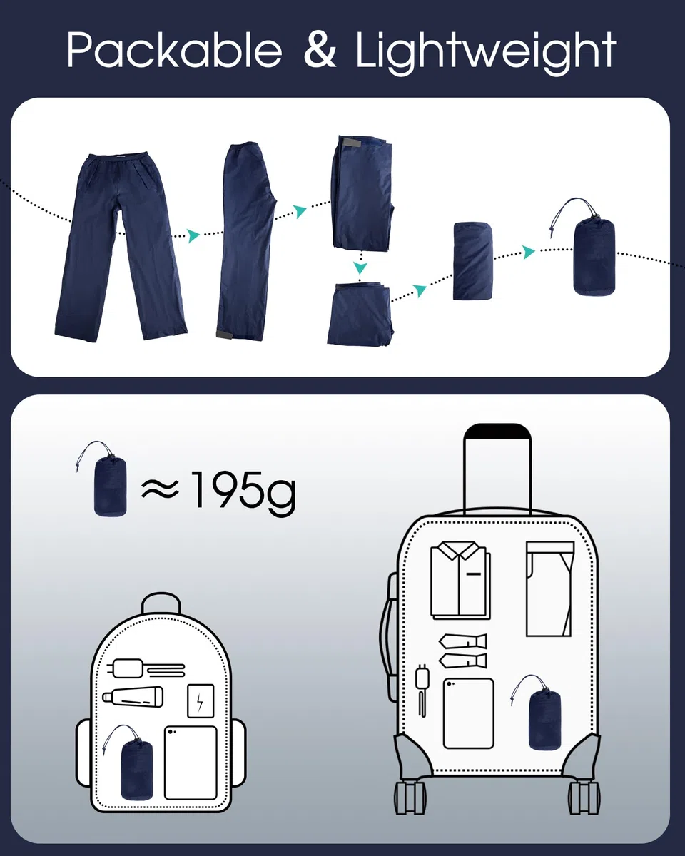 33,000ft Pantaloni impermeabili da donna, impermeabili, per ciclismo, riflettenti, antivento, leggeri, per golf, escursionismo, pesca