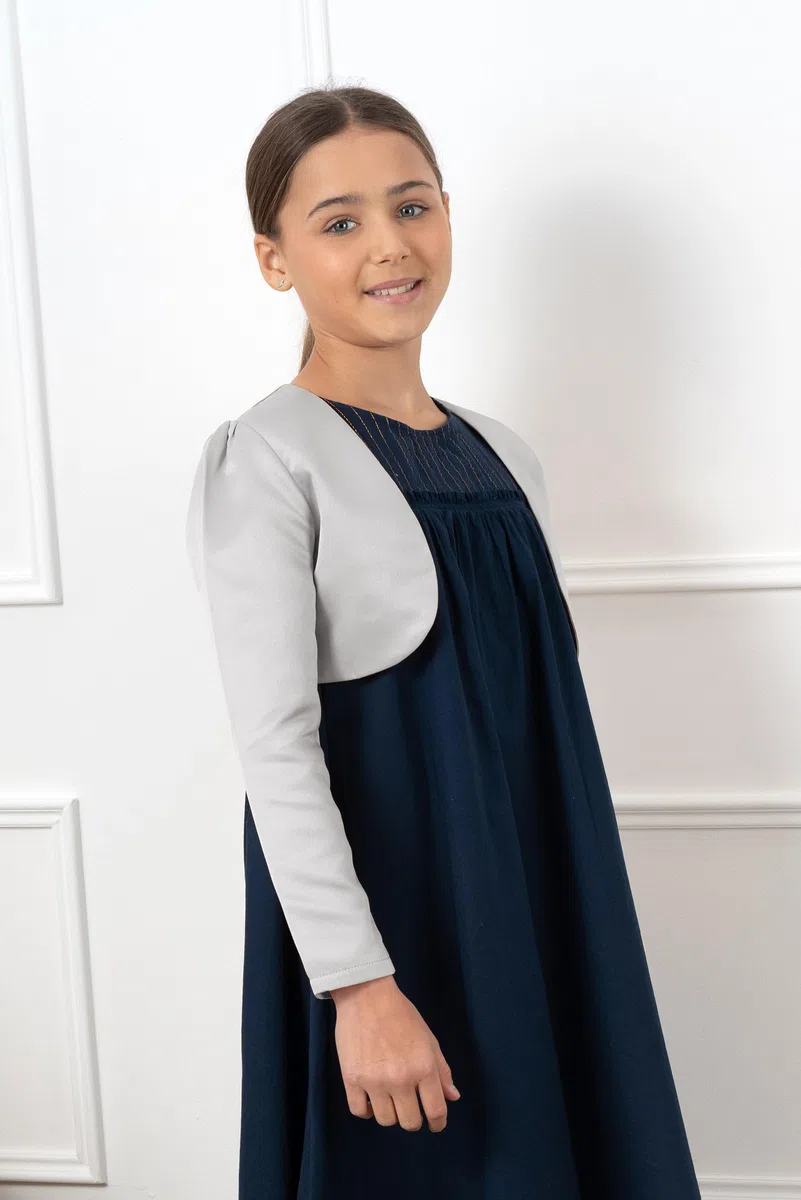 Bolerose Ragazze Raso Maniche Lunghe Bolero Bambini Bambini Coprispalla