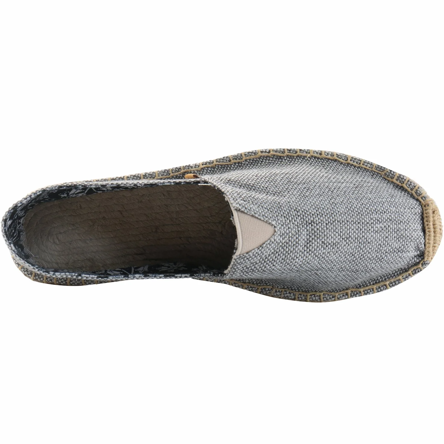 Uomo Classico Tessuto Naturale Slip-on Espadrillas