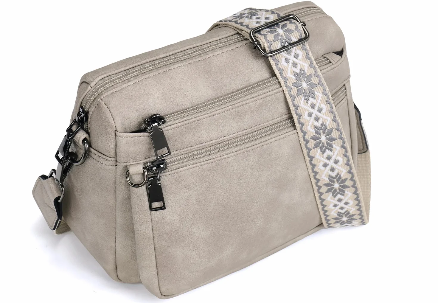 MUIIKOLA Borsa a tracolla da donna, borsa a tracolla da donna, in pelle, morbida e larga