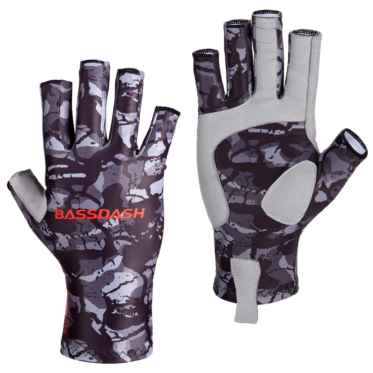 Bassdash BASSDASGH Altime Guanti da pesca senza dita con protezione solare UPF 50+ per uomo e donna per kayak pagaia escursionismo ciclismo guida tiro allenamento