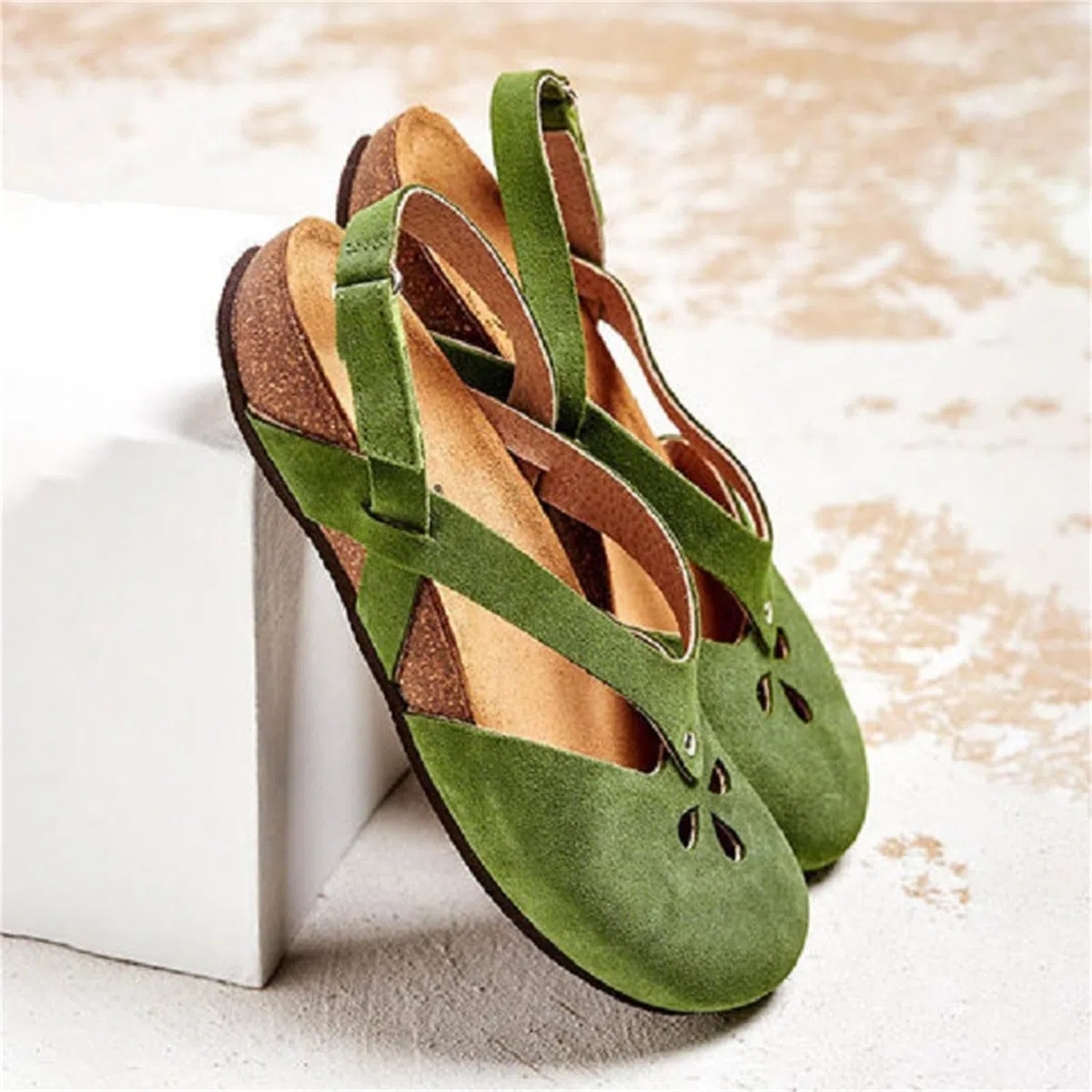 Sandali con punta chiusa da donna Scarpe basse Scarpe medievali Scarpe eleganti con punta tonda Scarpe Mary Jane