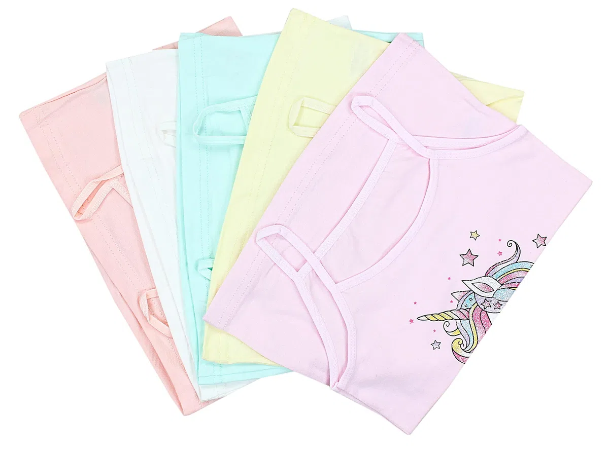 TupTam Canottiera Bambina – Set 5 Canottiere Bambina in Cotone Morbido e Traspirante