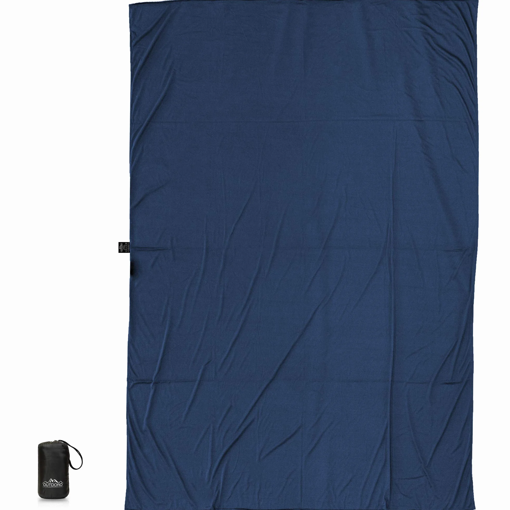 Outdoro Isopeak - Coperta da viaggio, 210 x 155 cm, ultraleggera, per viaggi, dimensioni ridotte, morbida e traspirante