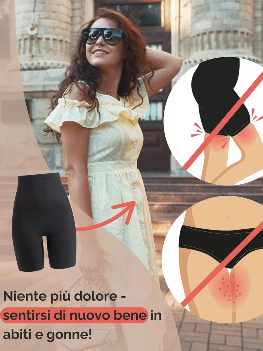 TONEST Shapewear - Intimo Snellente - Pantaloncini Modellanti - Vita Media - Pancia Piatta Mutande - Guaina Contenitiva - Senza Cuciture - 1300-MS-FC