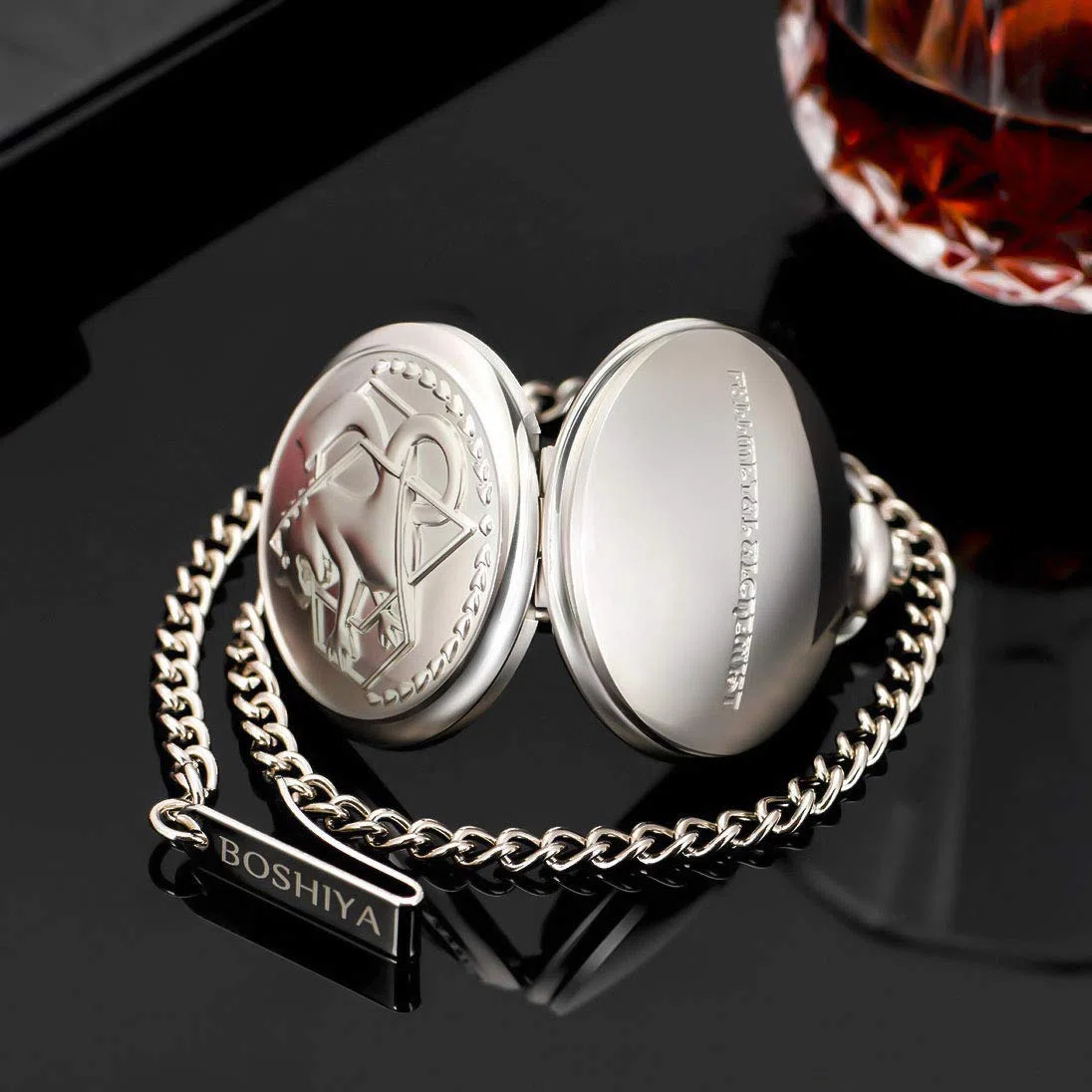 Fullmetal Alchemist Anime Cosplay Accessori Quarzo Orologio da Tasca con Catena