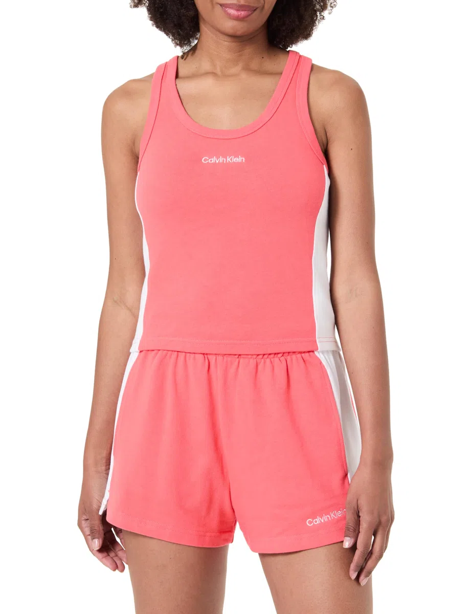 Calvin Klein Tank Lv00q61152 Beachwear Donna (Pacco da 1)
