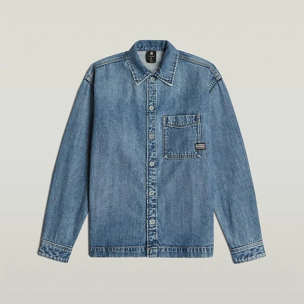 G-Star Boxy Fit Denim Shirt LS Giacca Bambini e Ragazzi