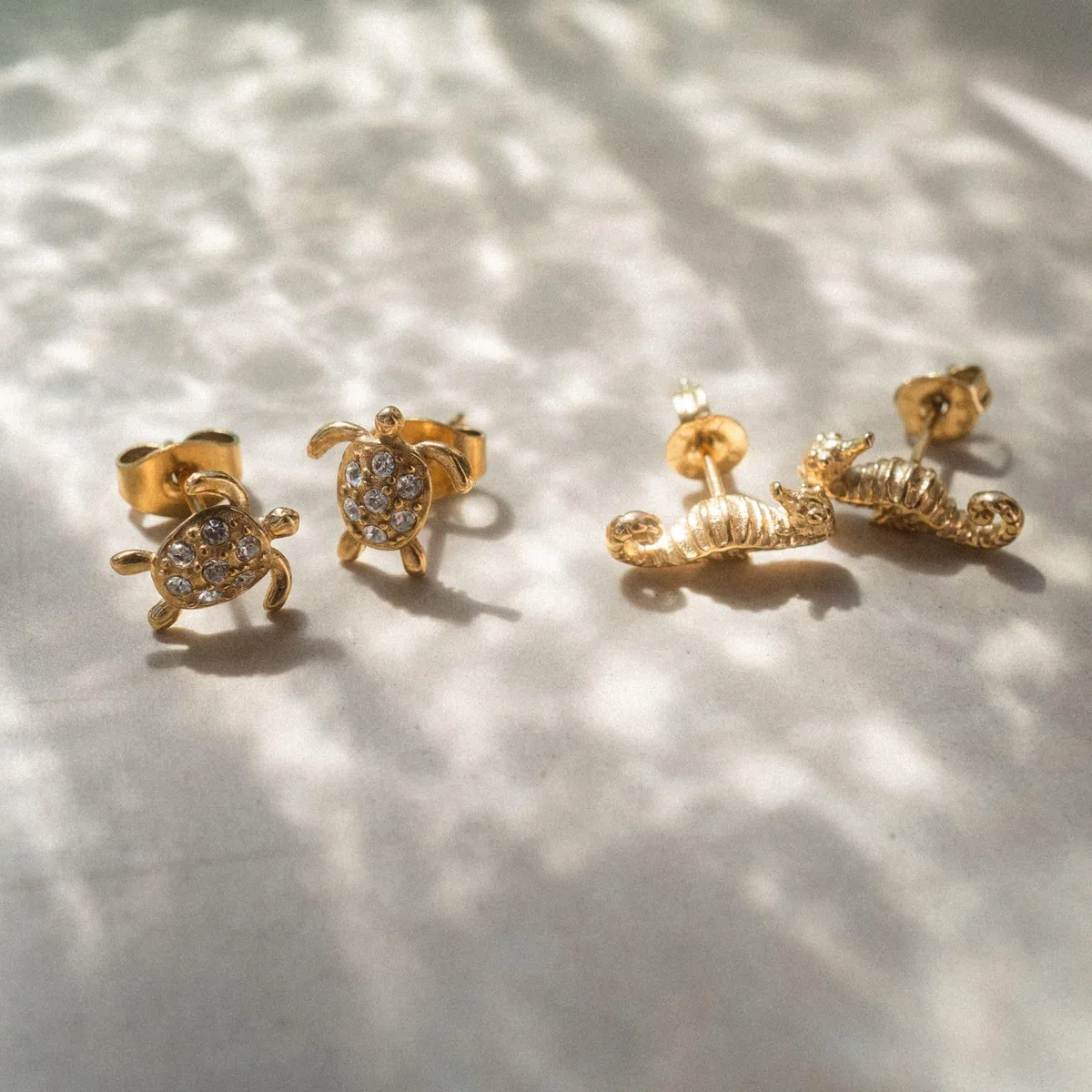 PURELEI® Seahorse, orecchini da donna, impermeabili, a forma di cavalluccio marino, in acciaio inox, regalo per donne