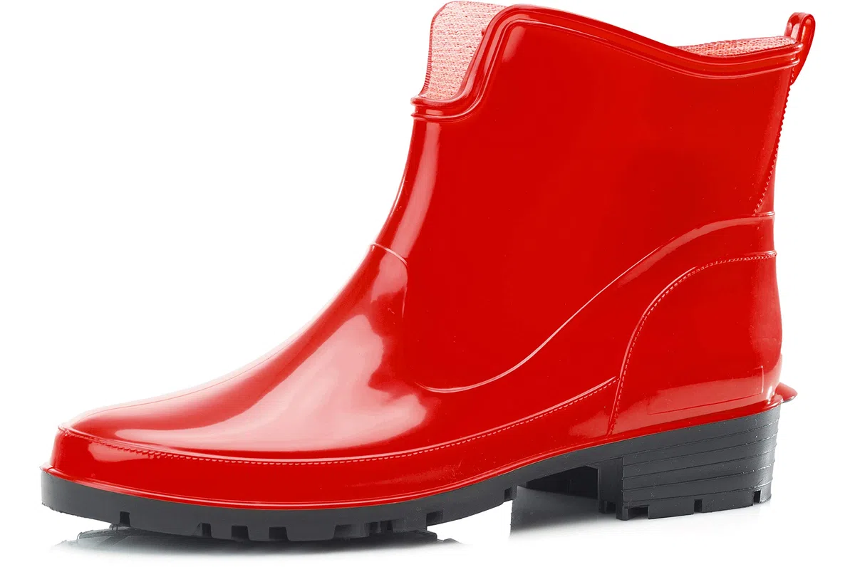 Ladeheid Stivaletti Donna in Gomma PVC Stivaletti Impermeabili da Donna Stivali Corti Eleganti in Gomma per la Pioggia per la Primavera e l'Autunno LA-930
