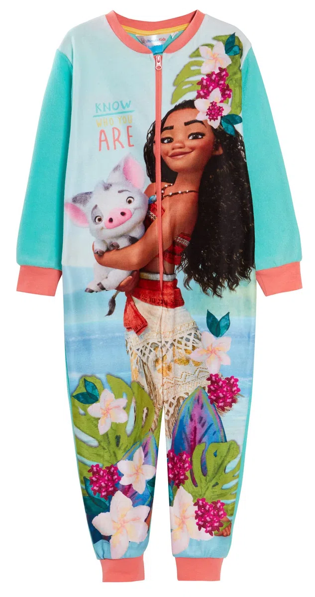 Disney Moana Tutina per ragazze in pile pigiama per bambini Moana Loungewear pigiama pigiama