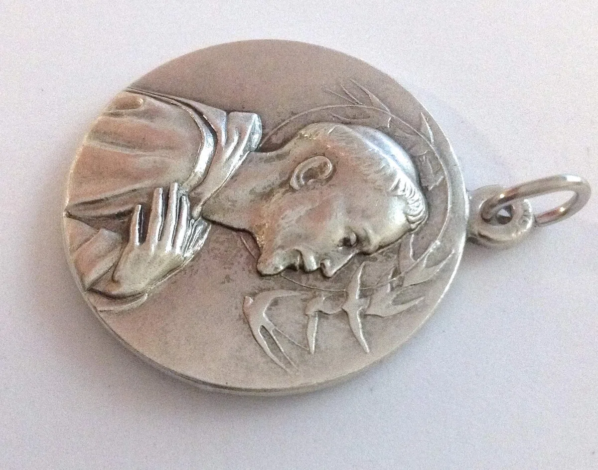 Medaglia di San Francesco D'assisi - Realizzata in Alto Rilievo Patrono d'Italia e D'Europa - Misura Grande - Big Size - 32 mm