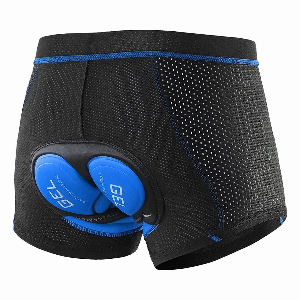 Lixada Men's Cycling Undershorts 3D Padded Breathable Mesh MTB Bike Riding Biking Underwear Shorts