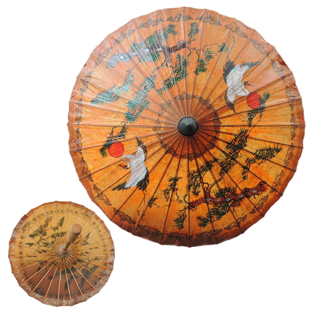 Ombrello giapponese, ombrello di seta in bambù Parasol oliato ombrello di danza classica di arte giapponese per feste di nozze costumi di fotografia Decorazione cosplay e altri eventi per la casa