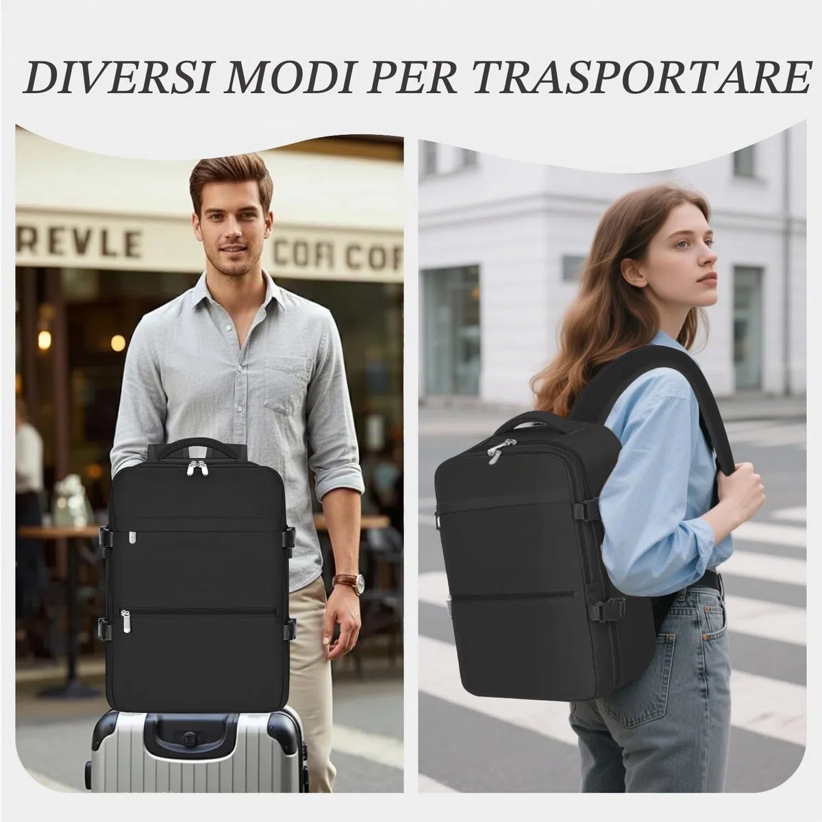 xlodea Zaino Ryanair 40x30x20 Bagaglio a Mano Zaino da Viaggio Aereo Borse da Cabina 40x30x20 per Voli Zaino Donna Uomo con Custodia per trolley