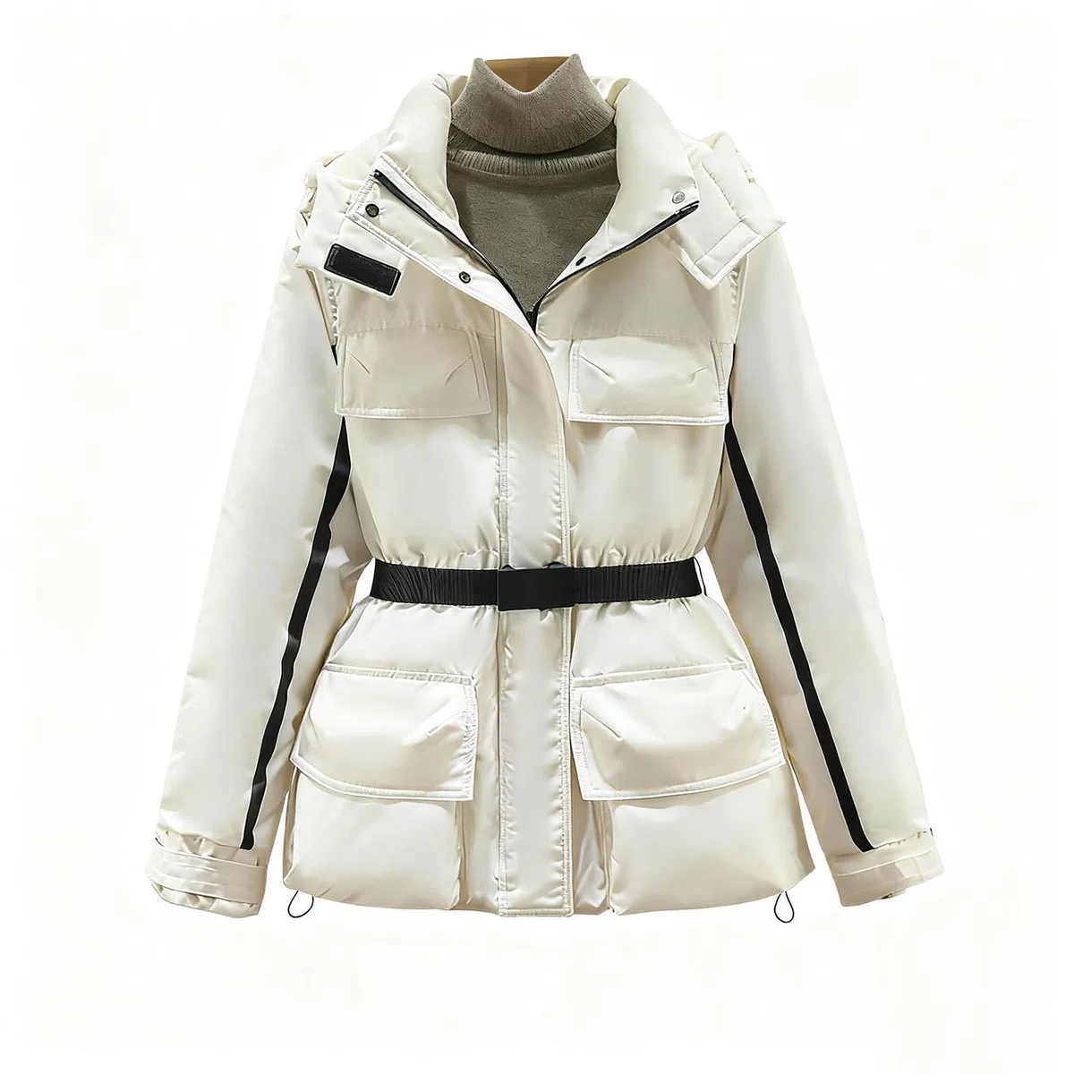 Giacca Sci Donna Inverno Impermeabile Neve Giubbotto Invernale Montagna Antivento Pile Giacca Neve con Cappuccio per Donne da Outdoor Arrampicata Escursionismo Caldo Softshell con Tasche Multiple