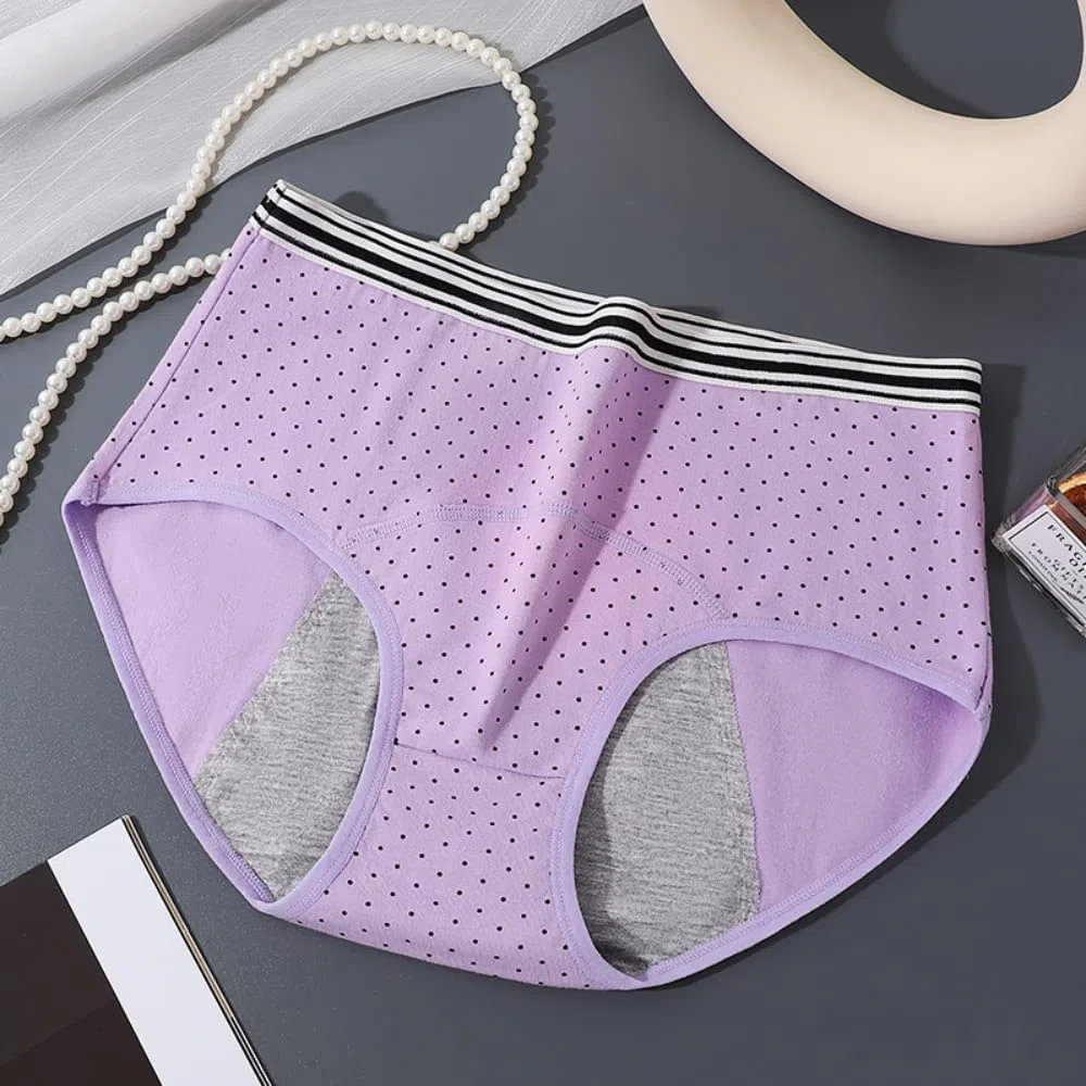 Mutandine per Il Ciclo mestruale da Donna Intimo a Tenuta stagna in Cotone Pantaloni di Protezione dal Flusso Pesante Slip Traspiranti Confezione da 5(Utilizzare con Tamponi)