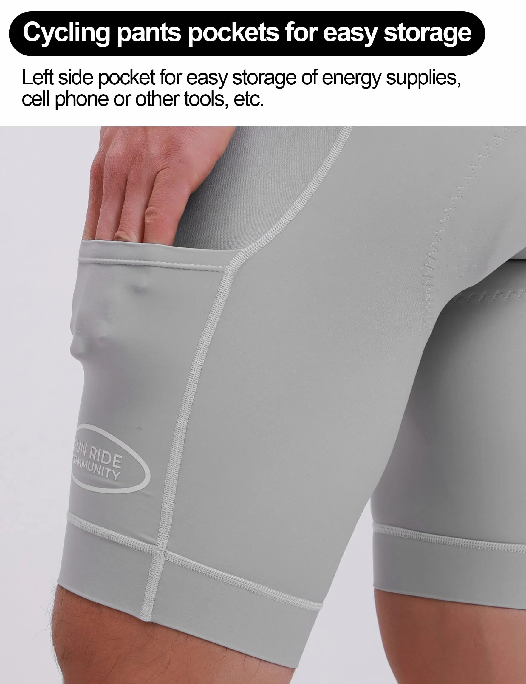INBIKE Pantaloncini Ciclismo Uomo Pantaloncini MTB Imbottite 3D Pantaloncini Bici da Strada Estivi Intimo MTB Asciugatura Rapida Traspirante