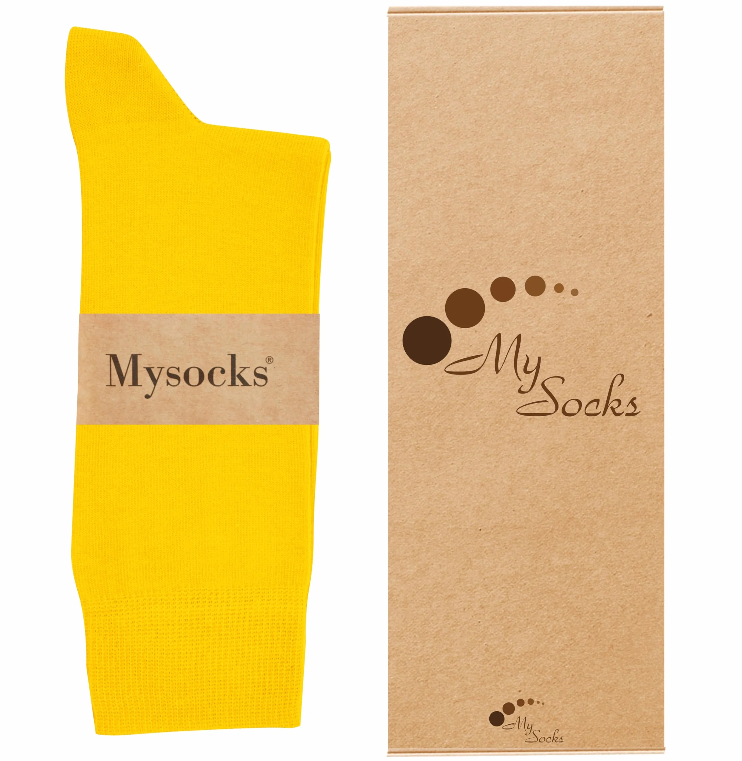 Mysocks Calzini Unisex Tinta Unita 5 Paia in Cotone Extra Fine Pettinato | Punta senza cuciture