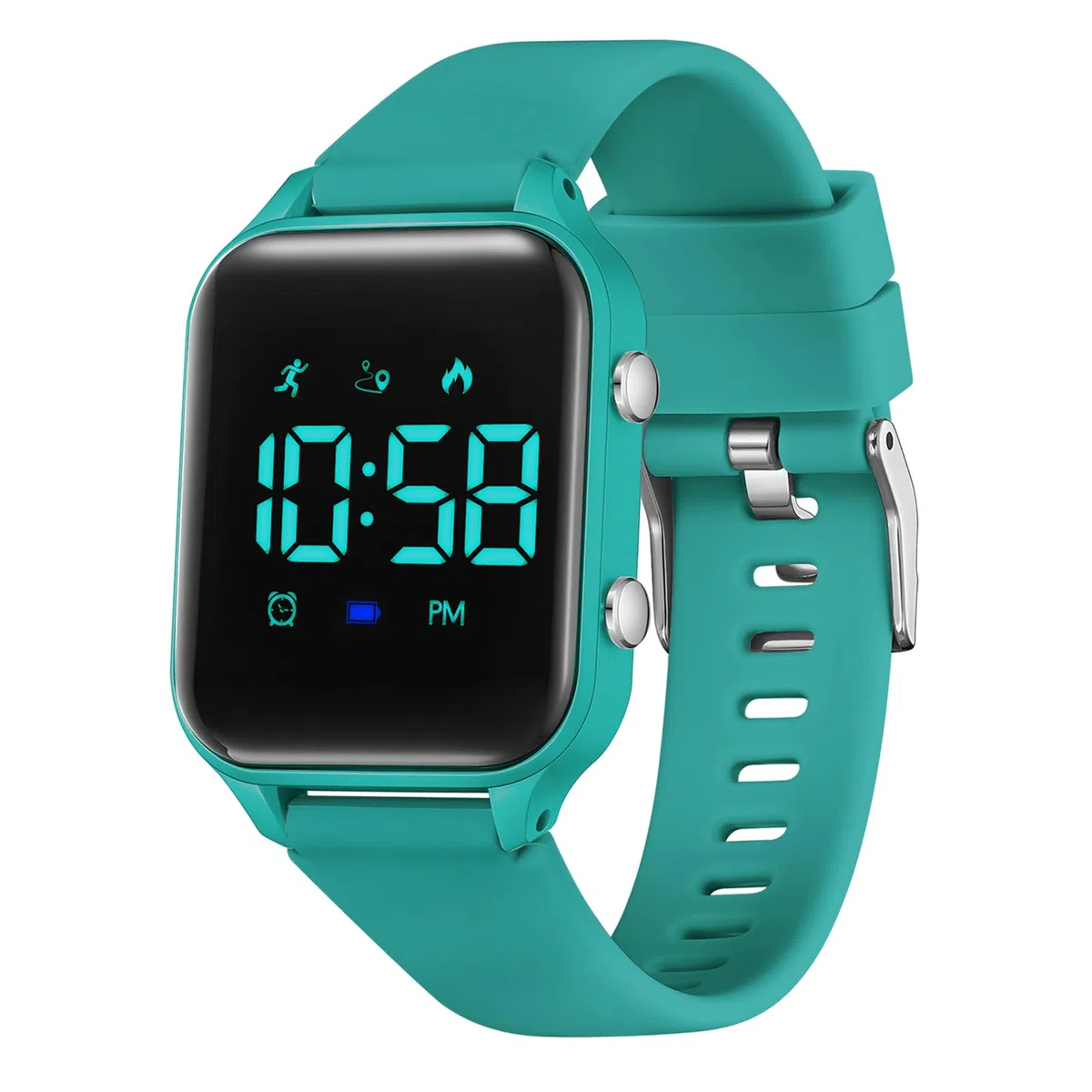 Timever orologio digitale bambina bambini con contapassi,sveglia,cronometro,luce,data-orologio per ragazzi e ragazze senza app e telefono con cinturino in silicone