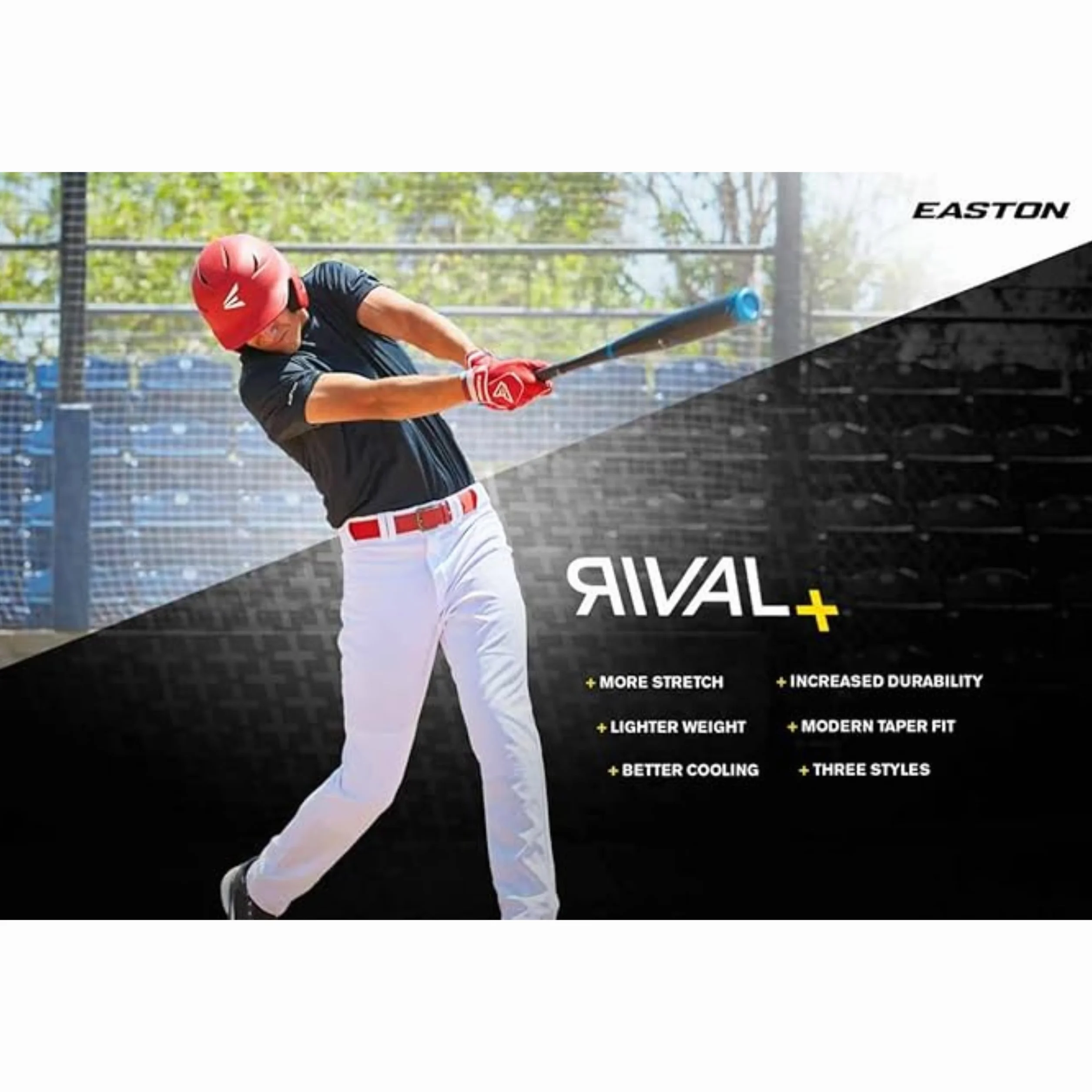Easton - Rival+, Pantaloni da Baseball Uomo
