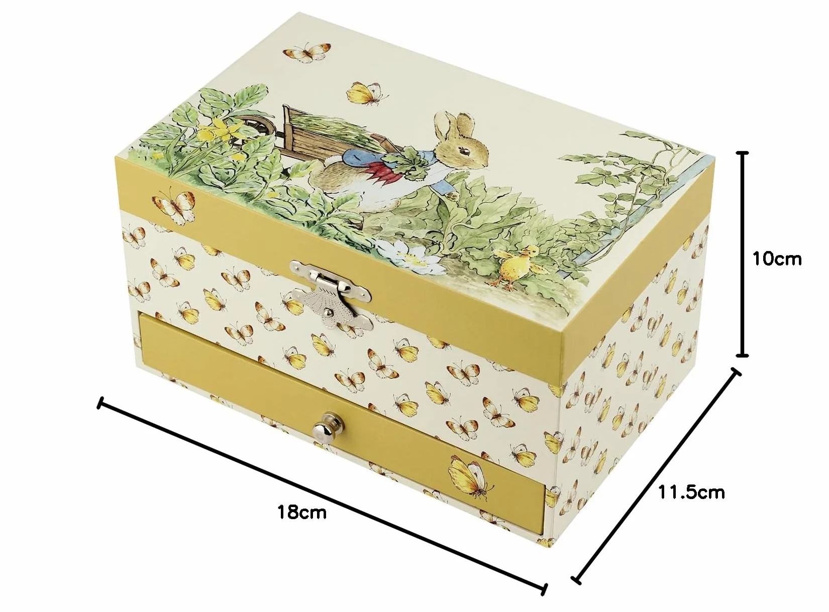 Trousselier Coniglio S60860 Cofanetto Musicale Fosforescente, 18 x 11.5 x 10 cm, Multicolore