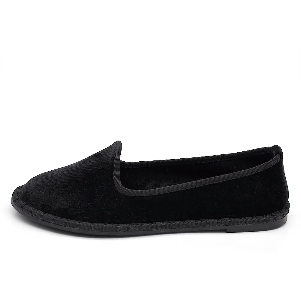 IF Fashion Ballerine Friulane Scarpe Veneziane da Donna in Velluto Sintetico 608