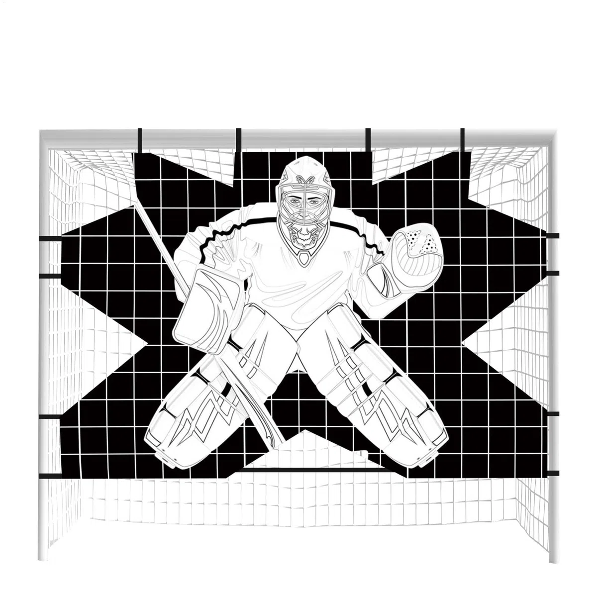 Target per il portiere 'hockey Street, obiettivi netti di hockey - Tutor 'allenatore sparatutto per impieghi pesanti | Obiettivi di obiettivi di hockey per esercitarsi a migliorare l'attrezzatura di a