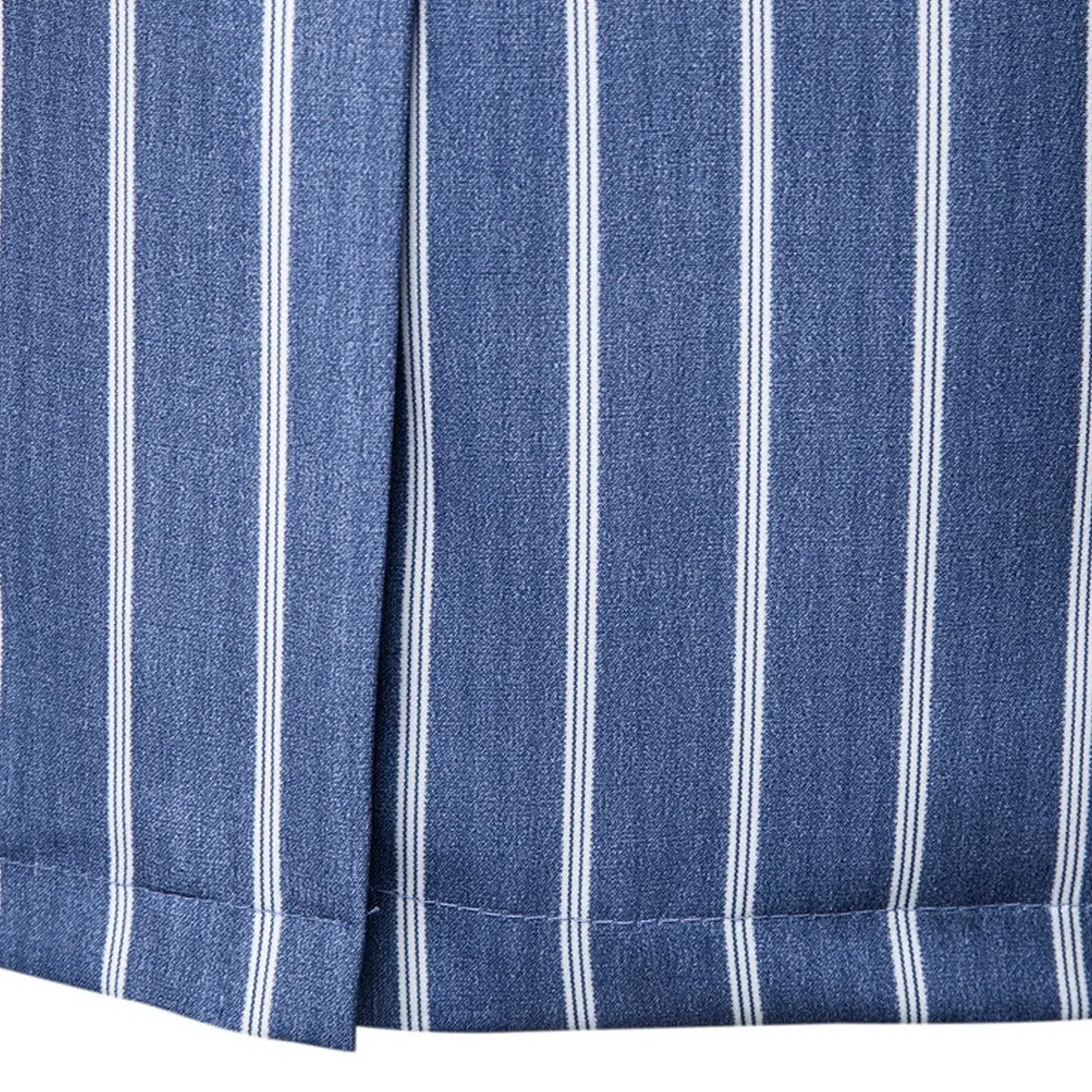 Giacca a righe da uomo, giacca casual a righe casual da lavoro, elegante giacca gessata slim fit, blazer elasticizzato a due bottoni, elegante abiti quotidiani, leggero abbigliamento da lavoro