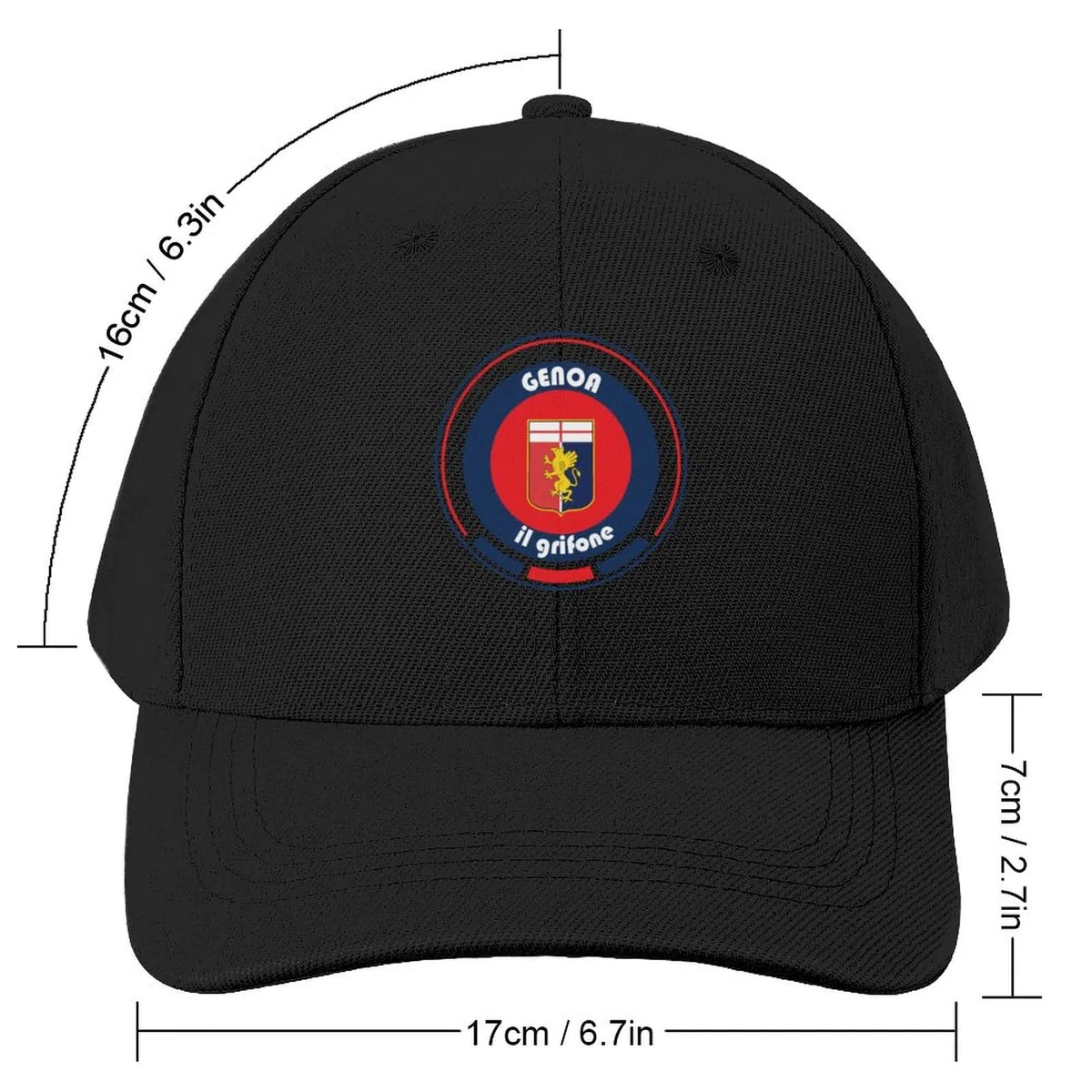Baseball cap Serie A - Team Genoa Cappello da Baseball Cappello da Golf Cappello da Uomo for The Sun Cappello da Designer Cappello da Donna Uomo